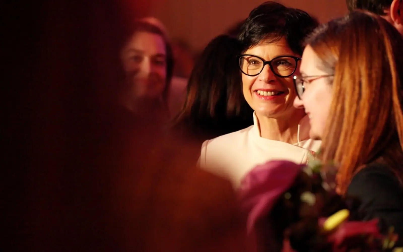 Guests at an event filmed for the EU Enlargement Package