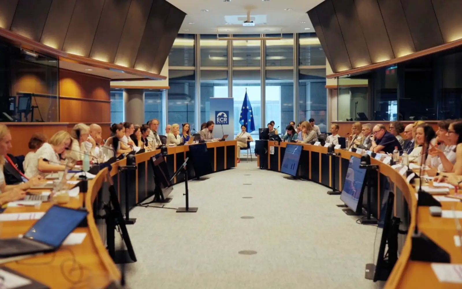 Committee room at the European Parliament